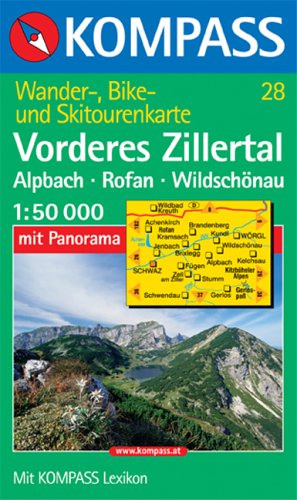 City Travel Guides Discounted  Bücher : Vorderes Zillertal, Rofan 1 : 50 000. Mit Panorama