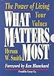 What Matters Most