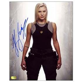  Katee Sackhoff Autographed Battlestar Galactica 8x10 Stance Photo