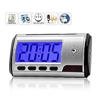 SPY CAMERA HIDDEN CAM CCTV in a DIGITAL ALARM CLOCK for SECURITY with REMOTE CONTROL