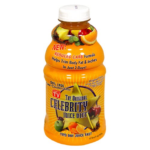 The Original Celebrity Diet Reduced Carb Two-Day Juice Fast, Citrus, 32-Ounce Bottles (Pack of 2)