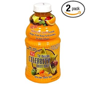 The Original Celebrity Diet Reduced Carb Two-Day Juice Fast, Citrus, 32-Ounce Bottles (Pack of 2)