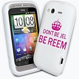 from AIO AIO Dont Be Jel Be Reem Hot Pink Gel Case For HTC Wildfire S & Film