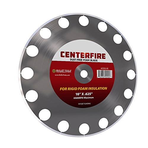 Bullet Tools 10 in. CenterFire Dust Free Foam Blade for cutting EPS