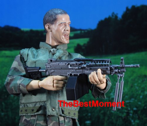 MK46_E MK46 Mod 0 1:6 Figure Para Stock Military M249 Light Machine Gun Model For 1:6 Scale 12