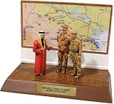 corgi forward figure set desert storm generals schwarzkopf and de la billiere with king fahd model 1.32 scale
