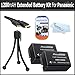 2 Pk Battery Kit For Panasonic Lumix DMC-FZ70, DMC-FZ70K, DMC-FZ100 DMC-FZ40 DMC-FZ47 DMC-FZ150 Digital Camera Includes 2 Extended Replacement DMW-BMB9 Rechargeable Lithium-Ion Battery (1200Mah) (with Info-Chip!) + Mini HDMI Cable + Screen Protectors +++