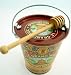 Bernard Michaud Honey Pail with Berard Olive Wood turned honey spreader