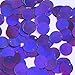 Round Sequin Paillettes 12mm Top Hole Deep Purple Lazersheen Reflective Metallic Loose Couture