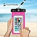 DBPOWER Universal Waterproof Case with Armband and Compass Colorful Underwater Dry Bag for iPhone 6/6s/6plus/6splus, Samsung, Sony up to 6