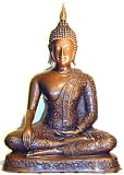 Bronze Buddha - 13.5 Earth Witness Mudra - Sukothai Style