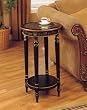Masterpiece Round Antique Black Accent Table By Powell Furniture