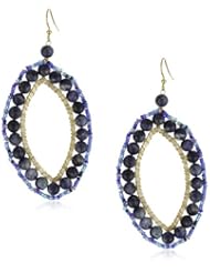 Helene Jewelry Sodalite and Seed Bead Marquis Earrings