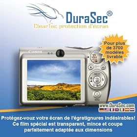 5 x DuraSec ClearTec film de protection display pour Sony Cybershot DSC-W17