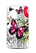 iPhone 4 Graphic Rubberized Shield hard Case – Two Pink Butterflies
