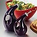 Rachael Ray Solid Glaze Ceramics EVOO Olive Oil Bottle Dispenser with Spout - 24 Ounce, Dark Green