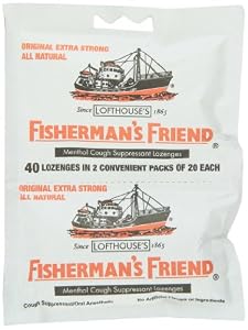 Fisherman's Friend Original Extra Strong Cough Suppressant Lozenges, 40-Count Bags (Pack of 12)