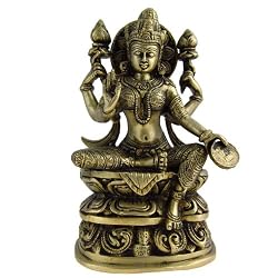 Lakshmi Statue Brass Figurine