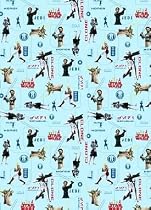 Star Wars Clone Wars - Giftwrap (2 sheets folded) and tags (2)
