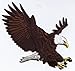 Bald Eagle Landing Iron On Embroidered Applique Patch