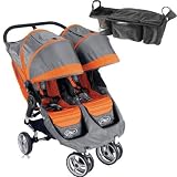 Baby Jogger 87179CONSOL City Mini Double -Orange-Gray w Parent Console