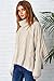 CUPSHE Fashion Women’s High Low Twist Knitting Casual Sweater, Beige