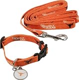 Texas Longhorns Dog Collar & Leash Set