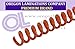 Spiral Binding Coils 6mm (Â¼ x 36-inch) 4:1 [pk of 100] College Orange (PMS 159 C)