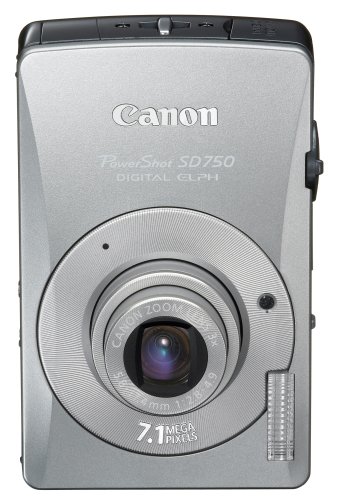 Canon PowerShot SD750 7.1MP Digital Elph Camera with 3x Optical Zoom (Silver) (OLD MODEL)