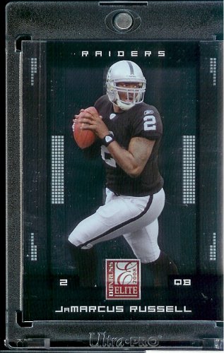 2008 Donruss Elite # 70 JaMarcus Russell - Oakland Raiders - NFL Football Card in Protective Screw Down Display Case !