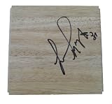 Lamond Murray Autographed 6x6 Parque Floorboard, Los Angeles Clippers, New Jersey Nets, Cleveland Cavaliers, Proof Photo of Lamond Signing for Us.