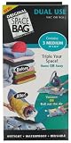 ITW Space Bag  BR-5603-6 , 3 Medium Dual use Roll or Vac Bag, Clear, 6 X 3X 13-Inch