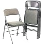 Samsonite 36885CVG4 Fabric Padded Seat/Back Folding Chair, Gray Frame, Cavallaro GY