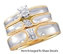 Stunning 2 Tone Gold 1/3 ctw. Diamond Trio Set For Him and Her **** SPECIAL SALE ****