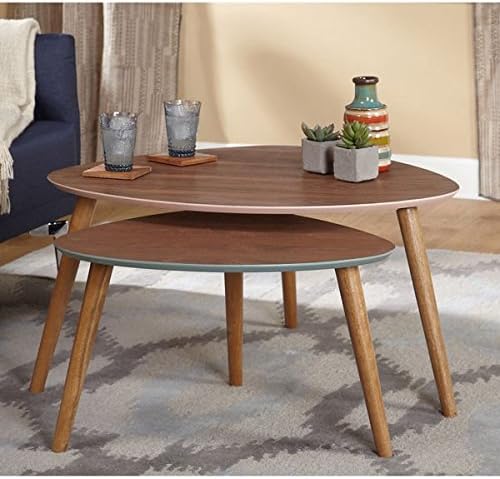 Simple Living Anders Nesting Tables, Walnut Finish