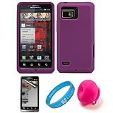 PurplePremium Soft Silicone Skin Cover for Verizon Wireless Droid Bionic Ta ....