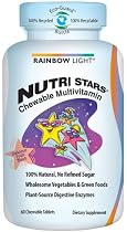 Rainbow Light Nutri Stars Multivitamin & Multimineral Chewables Children's Tablets 120 tablets