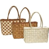 Straw Studios Three Woven Straw Bags Set