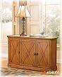 Plank Park Sofa Table w/ Doors By Ashley Furniture