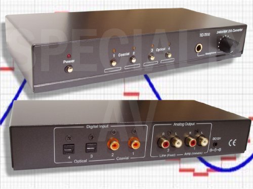 TEC TC-7510 Bargain ∣ ⊳ Best Shop for TC-7510 Digital Optical / Coax to Analog Stereo RCA Audio Converter, Headphone Amplifier Audiophile DAC
