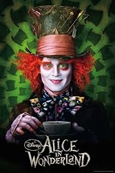 Alice in Wonderland Mad Hatter Johnny Depp Movie Poster