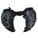 DAZONE Black Angel Feather Wings Costume