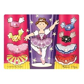 Melissa and Doug Ballerina Dress-Up Mix 'n Match Peg by Melissa & Doug