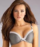 Harlequin : Harlequin Polka Dot Padded Plunge Bra