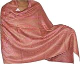 Stole Wrap Shawl in Blend Silk with Wool Thread Womens Outerwear 72 x 27  (jwstl458)
