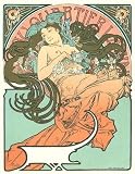 Bare Breasted Woman, Fine Art Print by Alphonse Mucha, 24x31