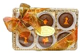 Fall Themed Belgian Chocolate Dipped Oreos - Milk Chocolate