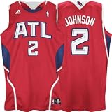adidas Atlanta Hawks #2 Joe Johnson Red Swingman Basketball Jersey (XXXX-Large)