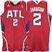 Men's Joe Johnson #2 Atlanta Hawks Embroidered NBA Swingman Basketball Jersey by Adidas (Red-White)(Size=XXX-LARGE)