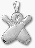 Bowling Pins and Ball Pendant - Sterling Silver Jewelry